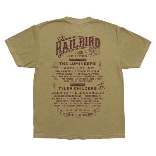 Barrel Lineup Tee - Faded Army (Pre-Order)