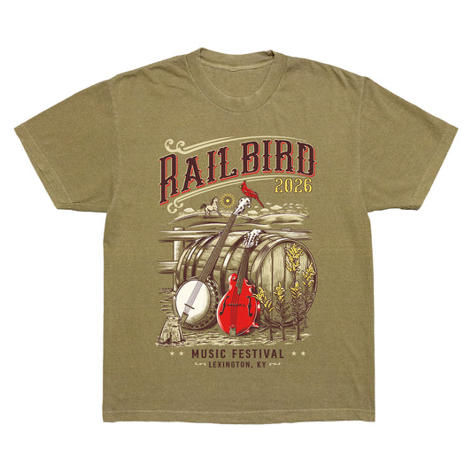 Barrel Lineup Tee - Faded Army (Pre-Order)